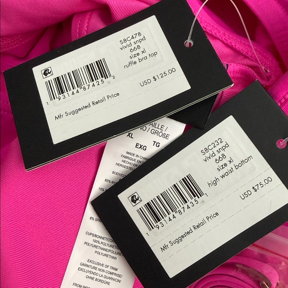 🆕 Kate Spade Off Shoulder Ruffle Top and High Waist Bikini - Picture 12 of 12